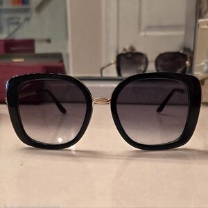 Cartier Black and Gold Sunglasses